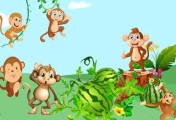 故事猴子吃瓜视频,趣味横生的自然奇观