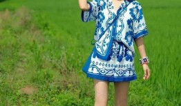 稻田吃瓜的女孩,女孩的田园食趣之旅